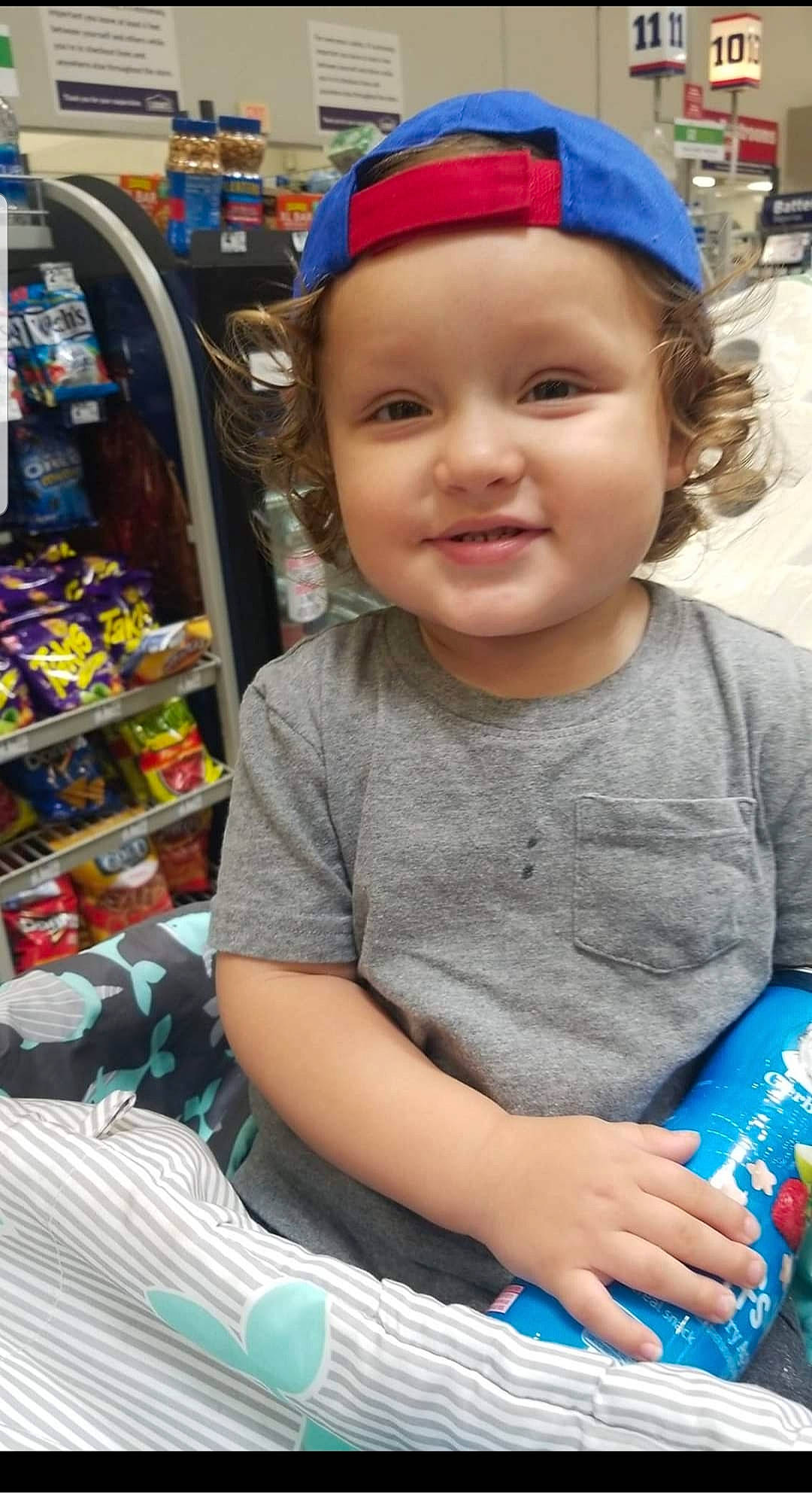 Hades joined the competition — help win amazing prizes! baby, cap, child, fun, headgear, headwear, joy, person, play, product, smile, toddler, toy