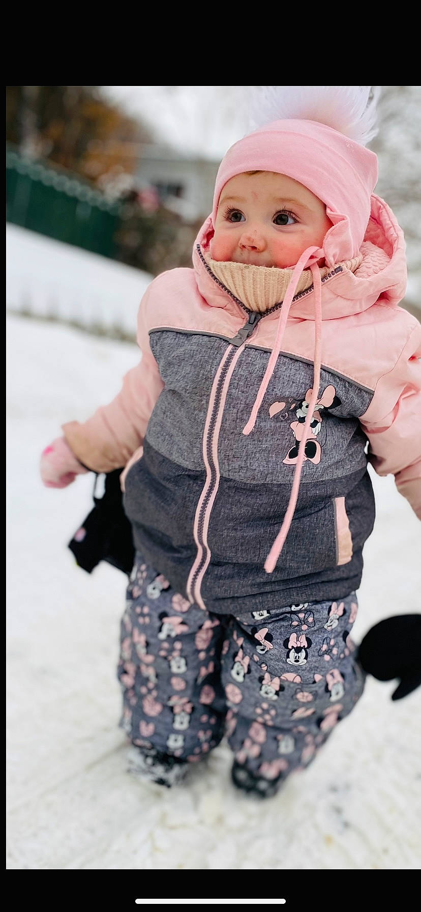 Maëlla Bonsaint participe au concours pour gagner de l'argent avec cette photo : baby, baby_toddler_clothing, cap, clothing, doll, dress, eye, face, hand, happy, head, headgear, headwear, human_body, jacket, lip, outerwear, person, pink, skin