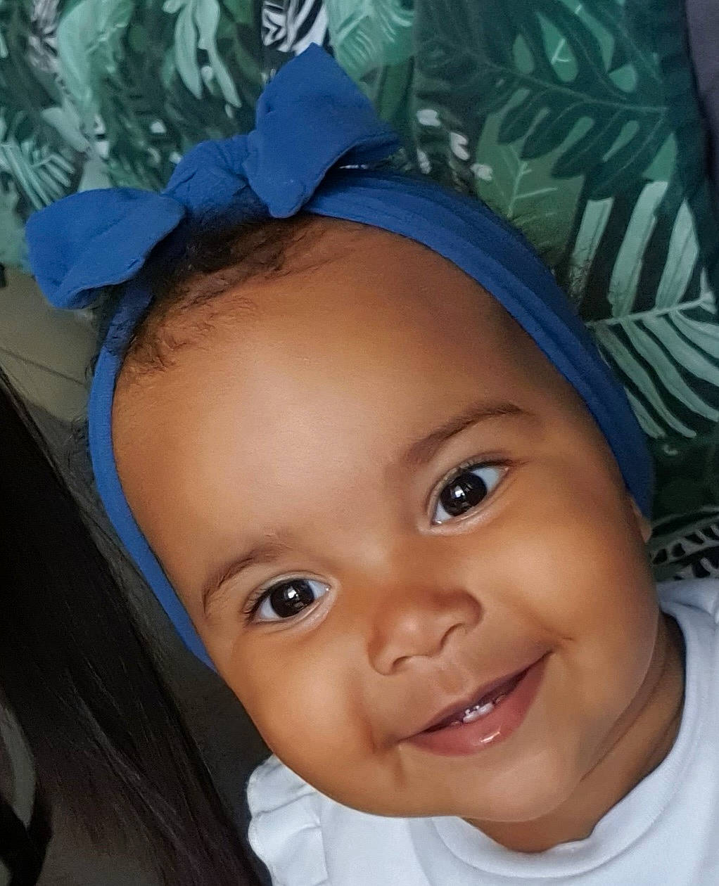 Aaliyah a rejoint le concours — aidez-le/la à gagner de superbes lots ! baby, cap, cheek, child, chin, eye, eyebrow, eyelash, forehead, happy, hat, head, iris, joy, lip, mouth, nose, person, skin, smile