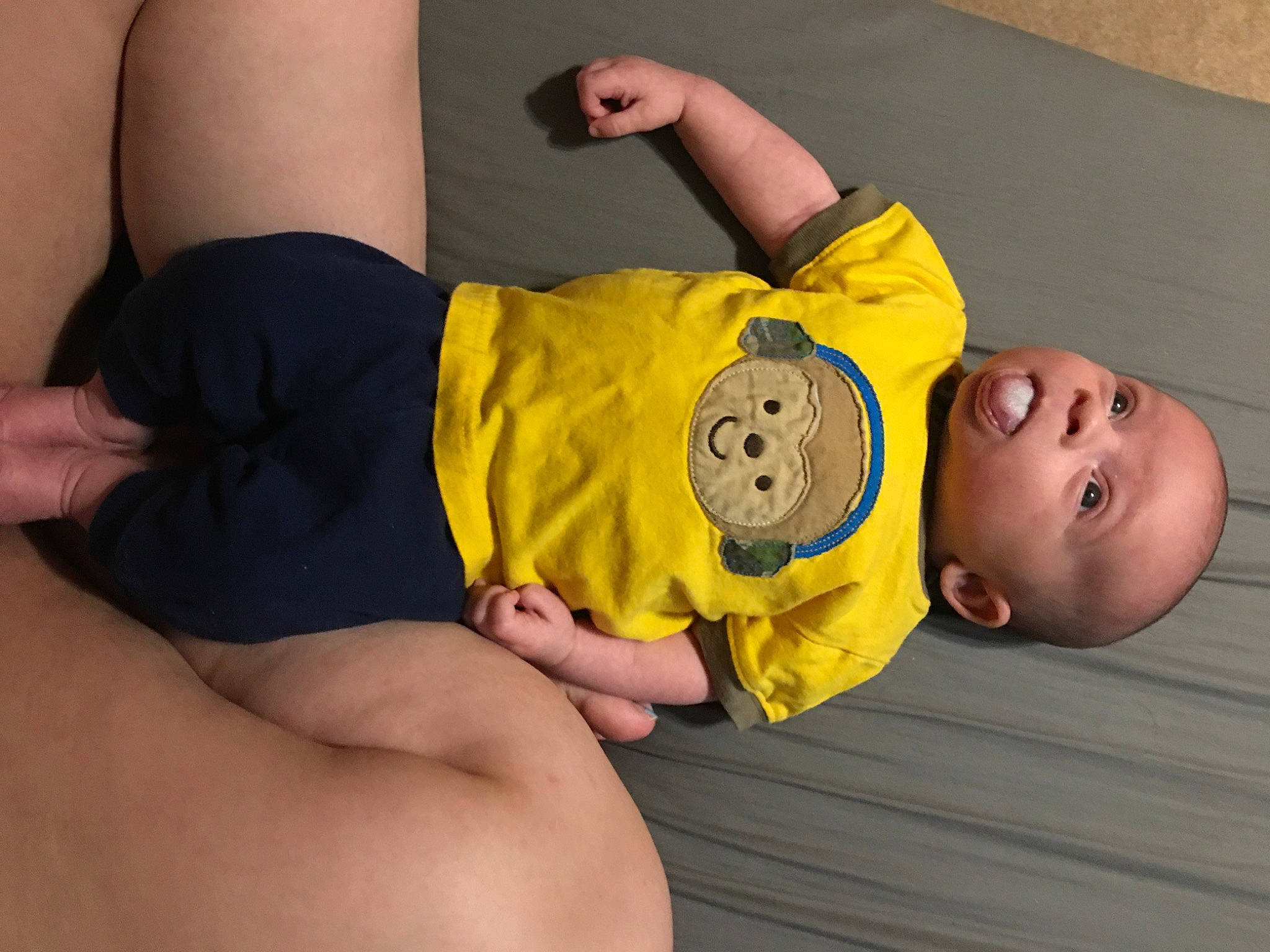 Cyrus joined the competition — help win amazing prizes! abdomen, baby, baby_toddler_clothing, barefoot, chest, comfort, elbow, finger, gesture, happy, human_body, joint, knee, leg, person, skin, stomach, thigh, toddler, trunk