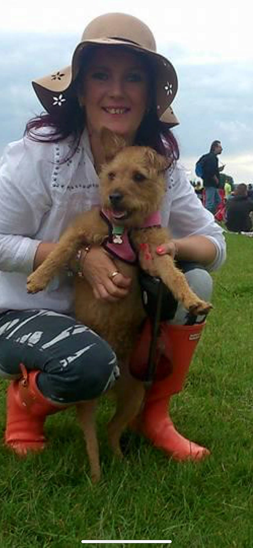Jude is registered to the contest to win money with this photo: canidae, carnivore, cloud, companion_dog, dog, dog_breed, eyewear, fawn, fedora, fun, goggles, grass, hat, lap, shorts, sky, smile, sporting_group, sun_hat, sunglasses
