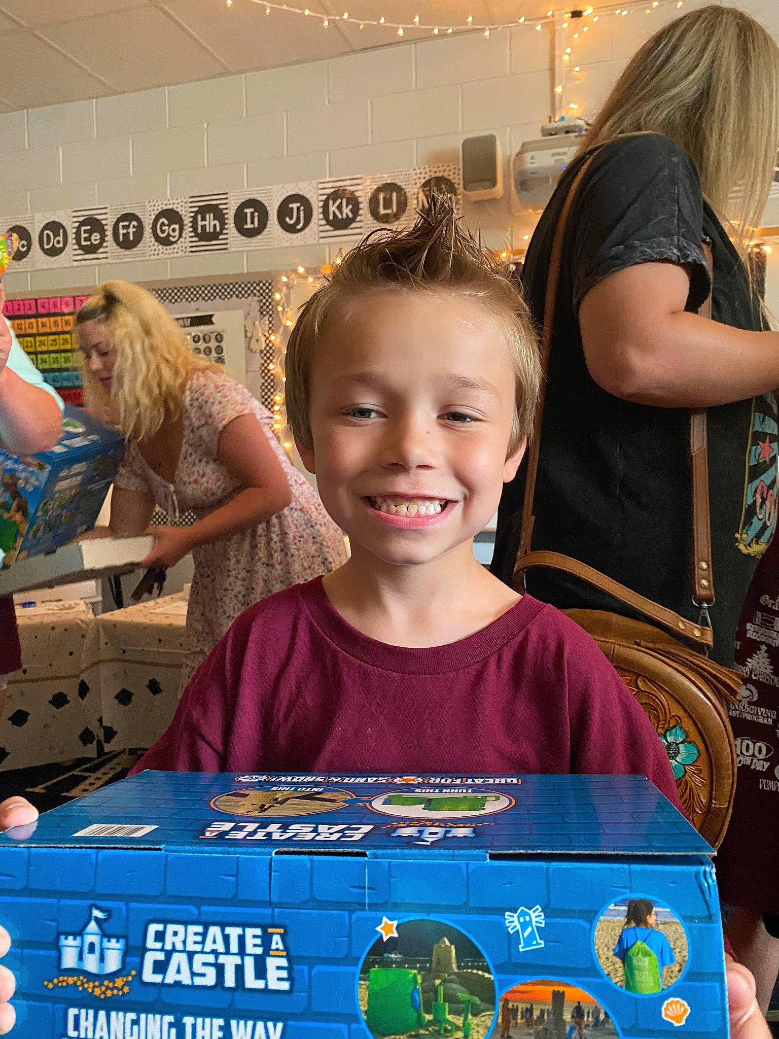 Bentley is registered to the contest to win money with this photo: child, community, design, event, fun, hairstyle, happy, indoor_games_and_sports, jewellery, joy, leisure, people, person, product, recreation, room, sharing, smile, summer, t_shirt