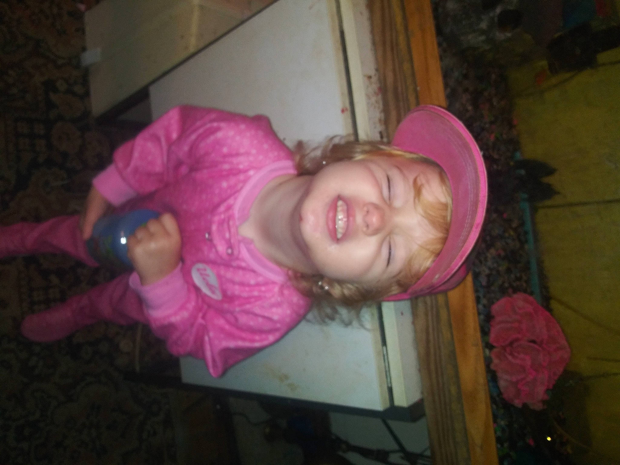 Kiana is registered to the contest to win money with this photo: child, person, pink, toddler