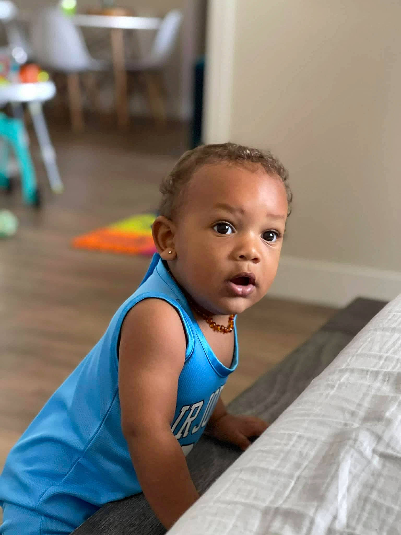 Tripp joined the competition — help win amazing prizes! active_tank, baby, chest, elbow, electric_blue, flash_photography, floor, flooring, fun, happy, hardwood, joint, laminate_flooring, leisure, person, shoulder, surprise, thigh, toddler, trunk