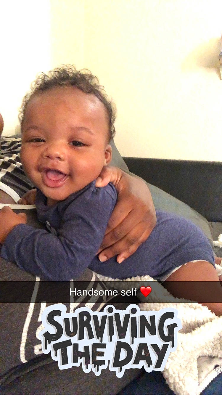 Rashawn Jr is registered to the contest to win money with this photo: arm, child, cool, facial_expression, finger, person, photo_caption, photography, smile, toddler