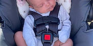 Olivia joined the competition — help win amazing prizes! baby, bed, car, car_interior, carseat, clothing, cushion, face, furniture, glove, head, homedecor, newborn, person, photography, portrait, sleeping, t_shirt, transportation, vehicle