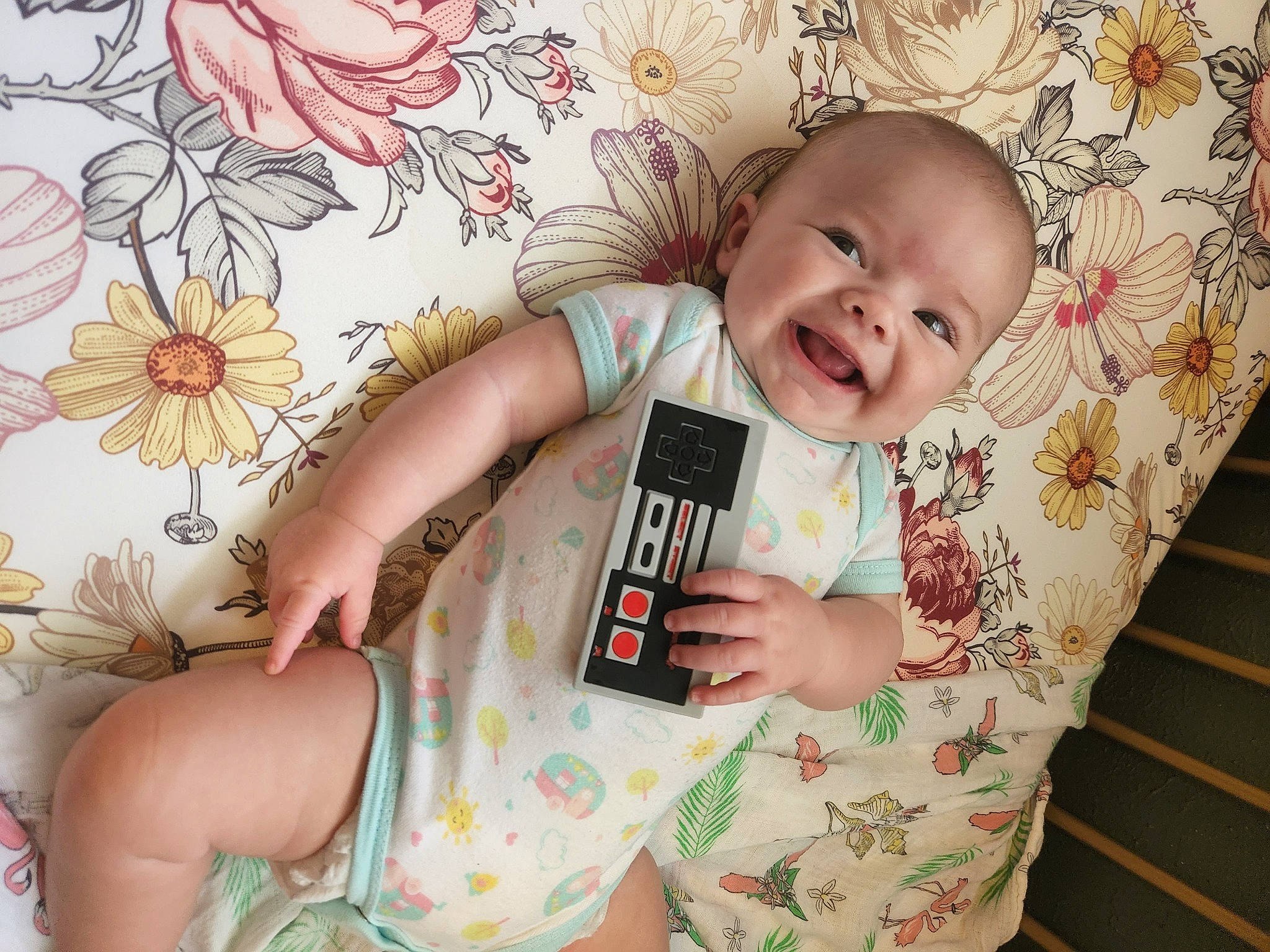 Mallory joined the competition — help win amazing prizes! baby_toddler_clothing, child, dress, eye, eyelash, facial_expression, finger, happy, human, leaf, mammal, organ, people, person, pink, product, skin, sleeve, smile, textile