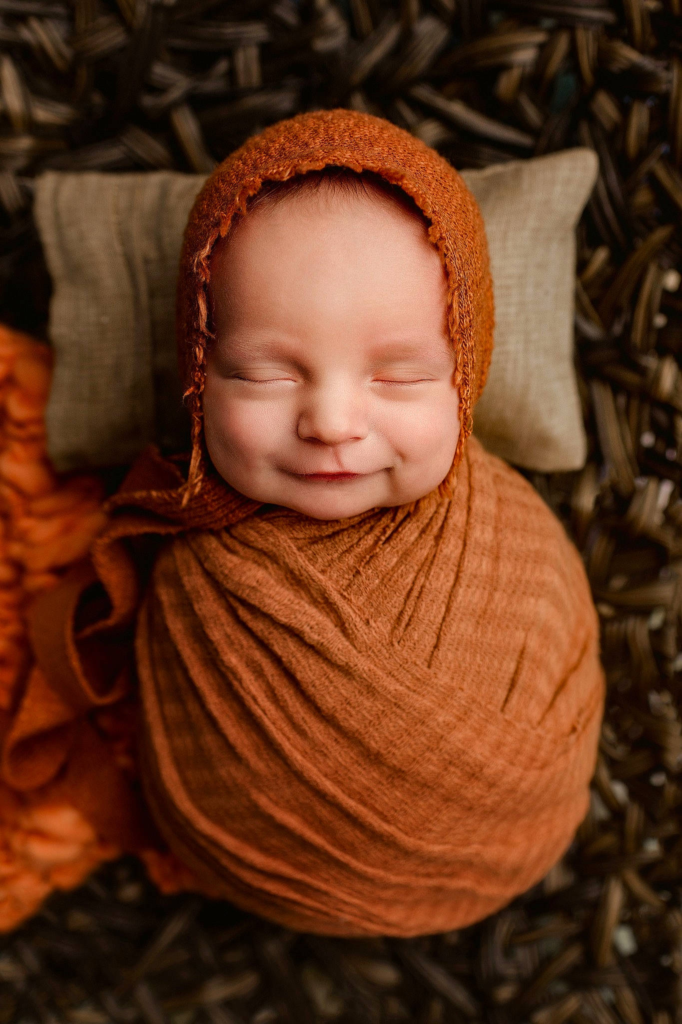 Leland joined the competition — help win amazing prizes! baby, cap, cheek, child, clothing, eye, face, happy, headgear, human_body, iris, lip, nose, outerwear, person, skin, smile, toddler, tree, wood