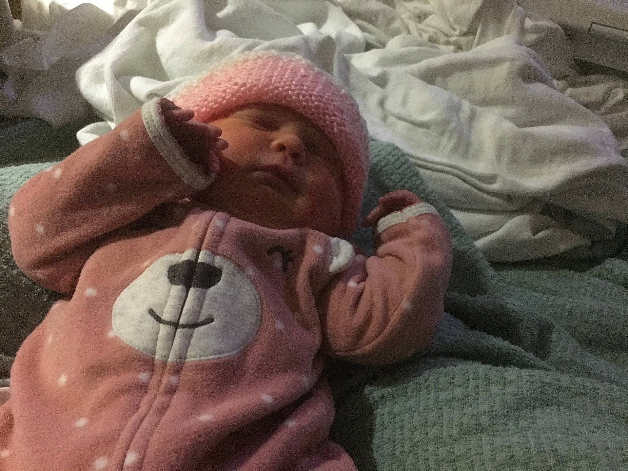 Arabella is registered to the contest to win money with this photo: baby, birth, child, childbirth, human, nose, person, sleep