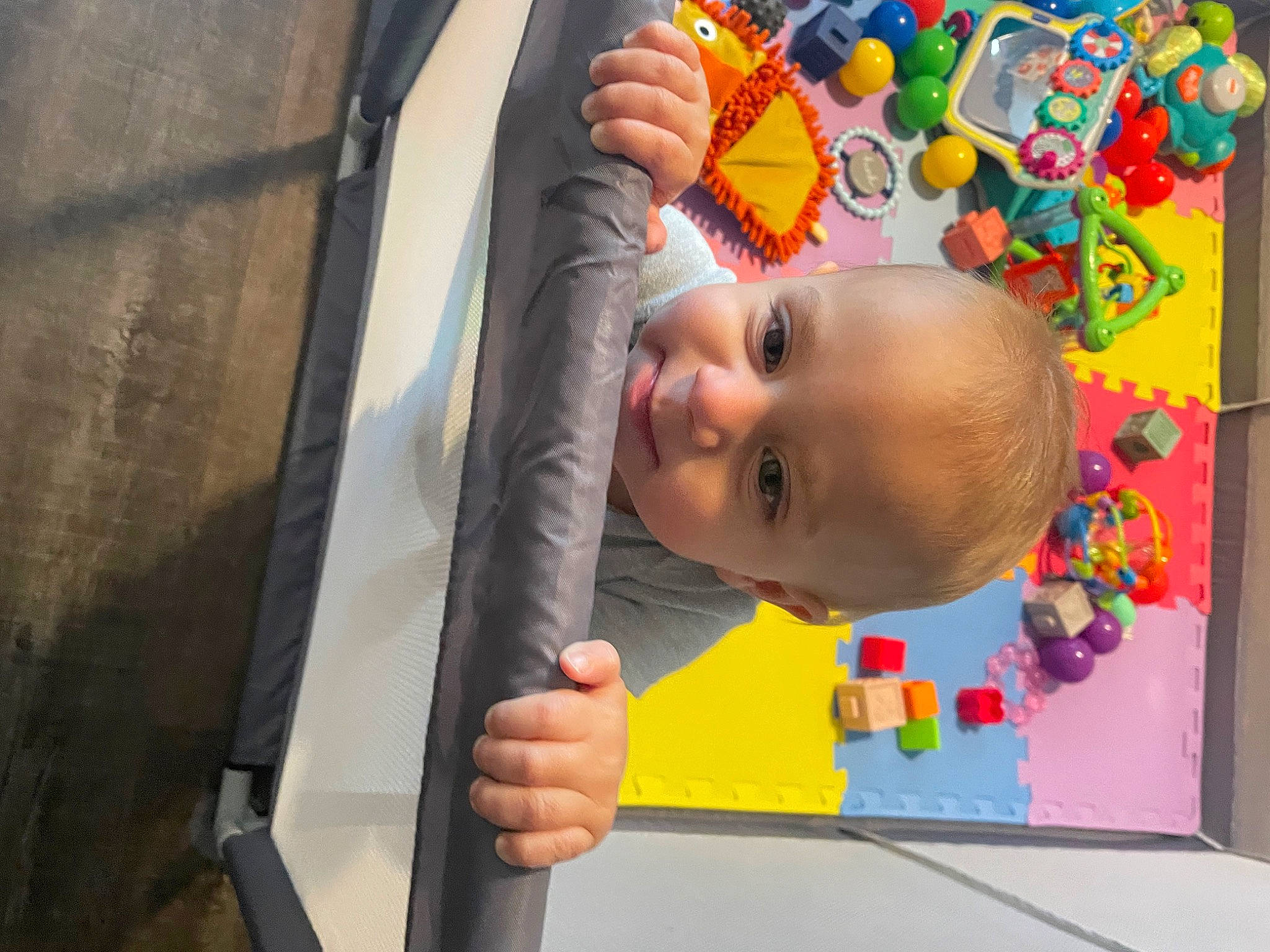 Connor joined the competition — help win amazing prizes! art, baby, baby_products, baby_toys, cheek, child, city, fun, happy, leisure, person, play, recreation, room, smile, toddler, toy, visual_arts, wood