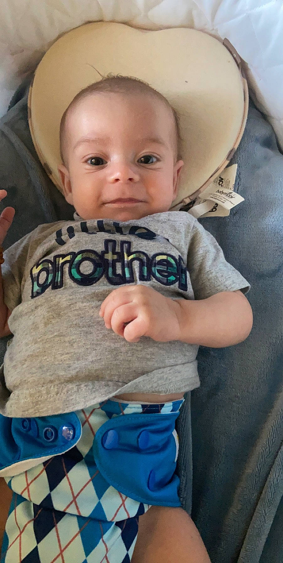 Coen is registered to the contest to win money with this photo: baby, baby_products, baby_toddler_clothing, cheek, child, head, nose, person, play, product, skin, toddler