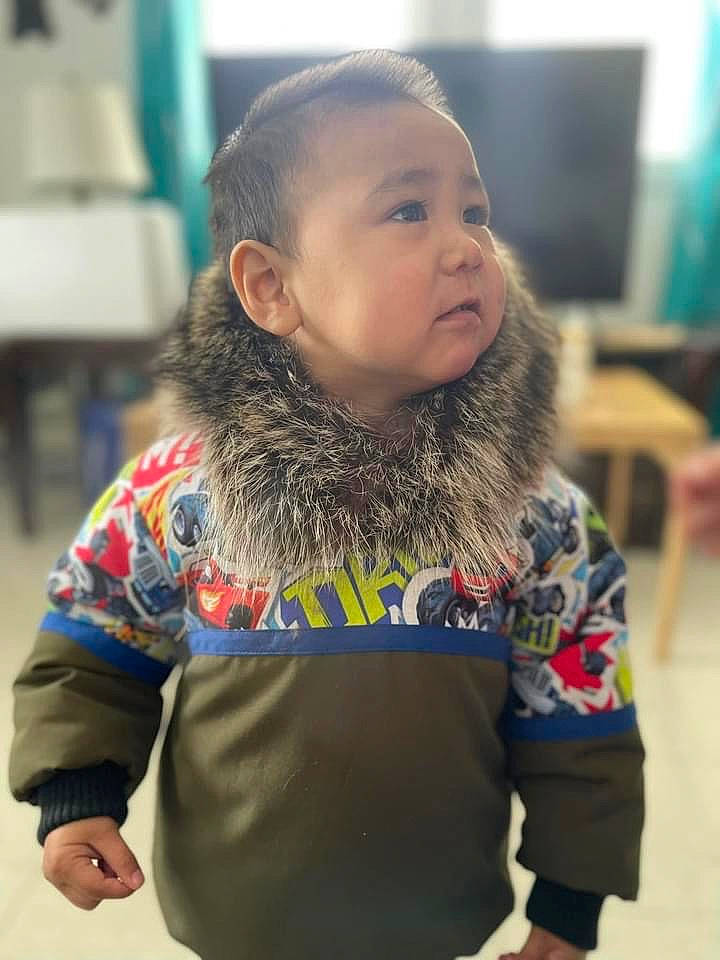 Kyle joined the competition — help win amazing prizes! baby, beard, child, eyelash, face, facial_hair, fashion_accessory, fun, fur, happy, human_body, jacket, leisure, moustache, neck, person, scarf, sitting, sleeve, t_shirt