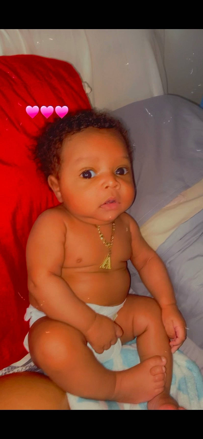 Damari joined the competition — help win amazing prizes! cheek, chin, eye, eyebrow, face, facial_expression, finger, hairstyle, human, iris, lip, mammal, mouth, muscle, neck, nose, person, pink, shoulder, skin