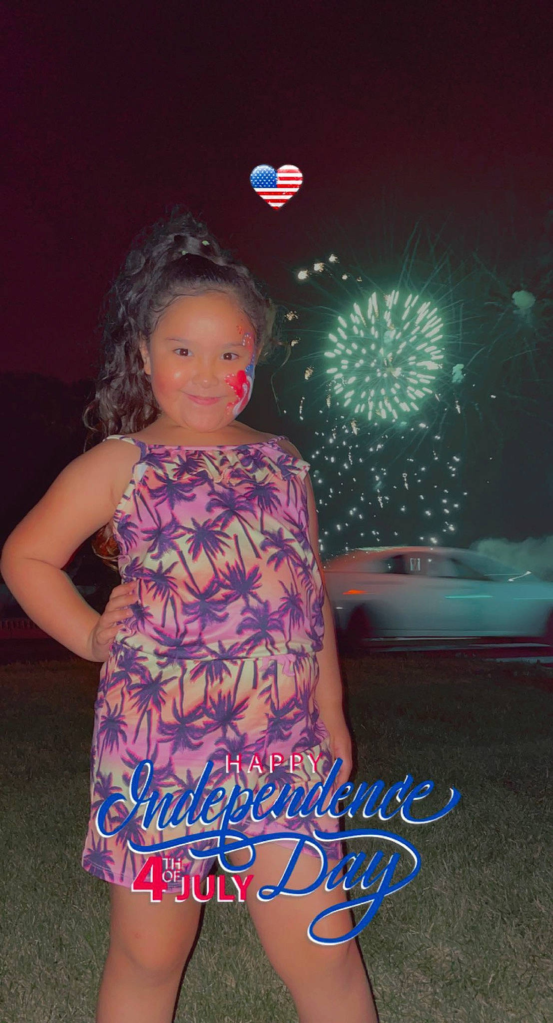 Annaliese joined the competition — help win amazing prizes! beauty, child, dress, electric_blue, entertainment, event, fashion_design, fireworks, flash_photography, fun, happy, joy, leisure, light, lighting, magenta, midnight, person, pink, purple