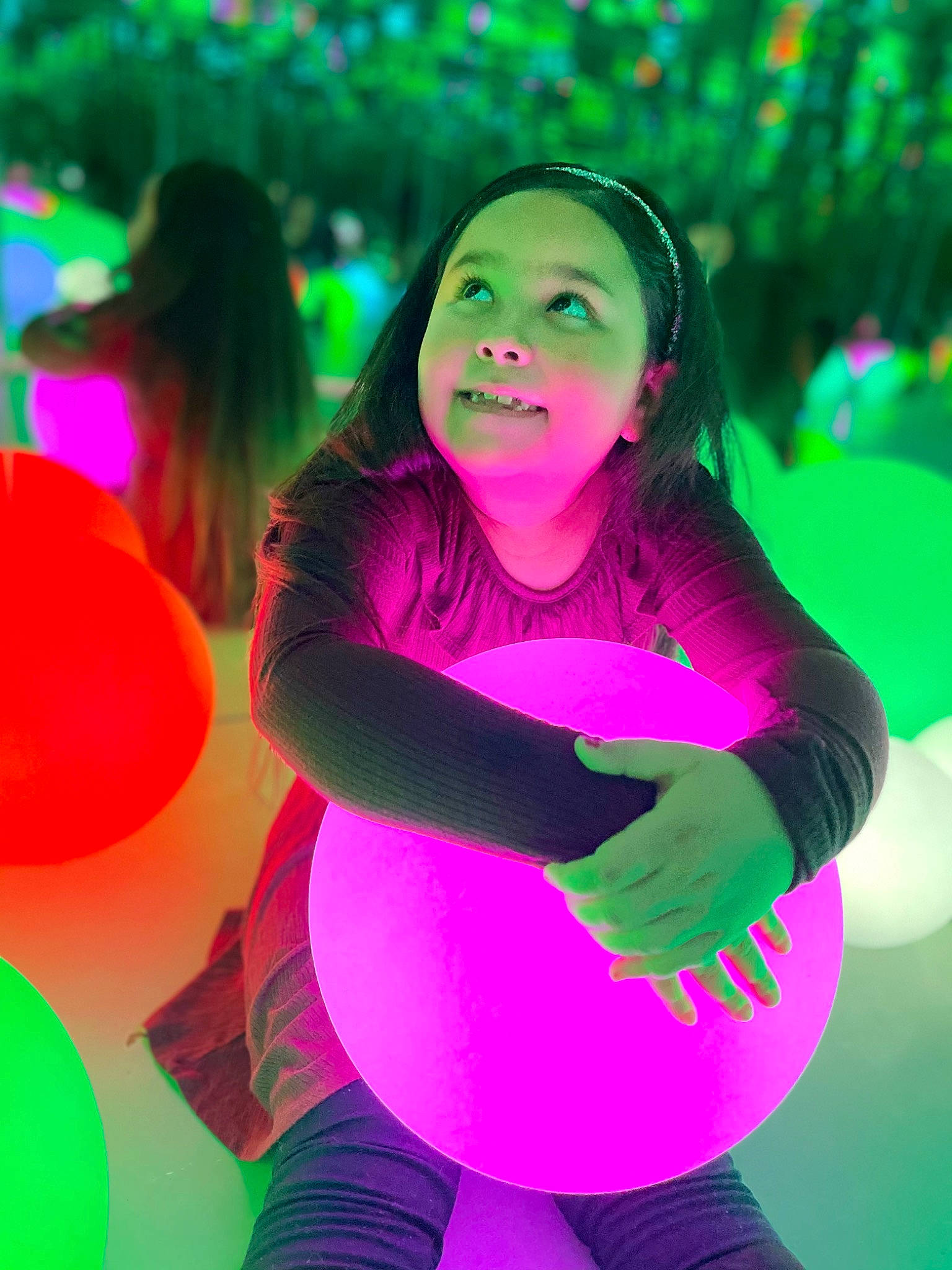 Annaliese joined the competition — help win amazing prizes! black_hair, child, electric_blue, entertainment, event, fashion, flash_photography, fun, grass, green, happy, leisure, magenta, performing_arts, person, pink, purple, recreation, thigh, tree