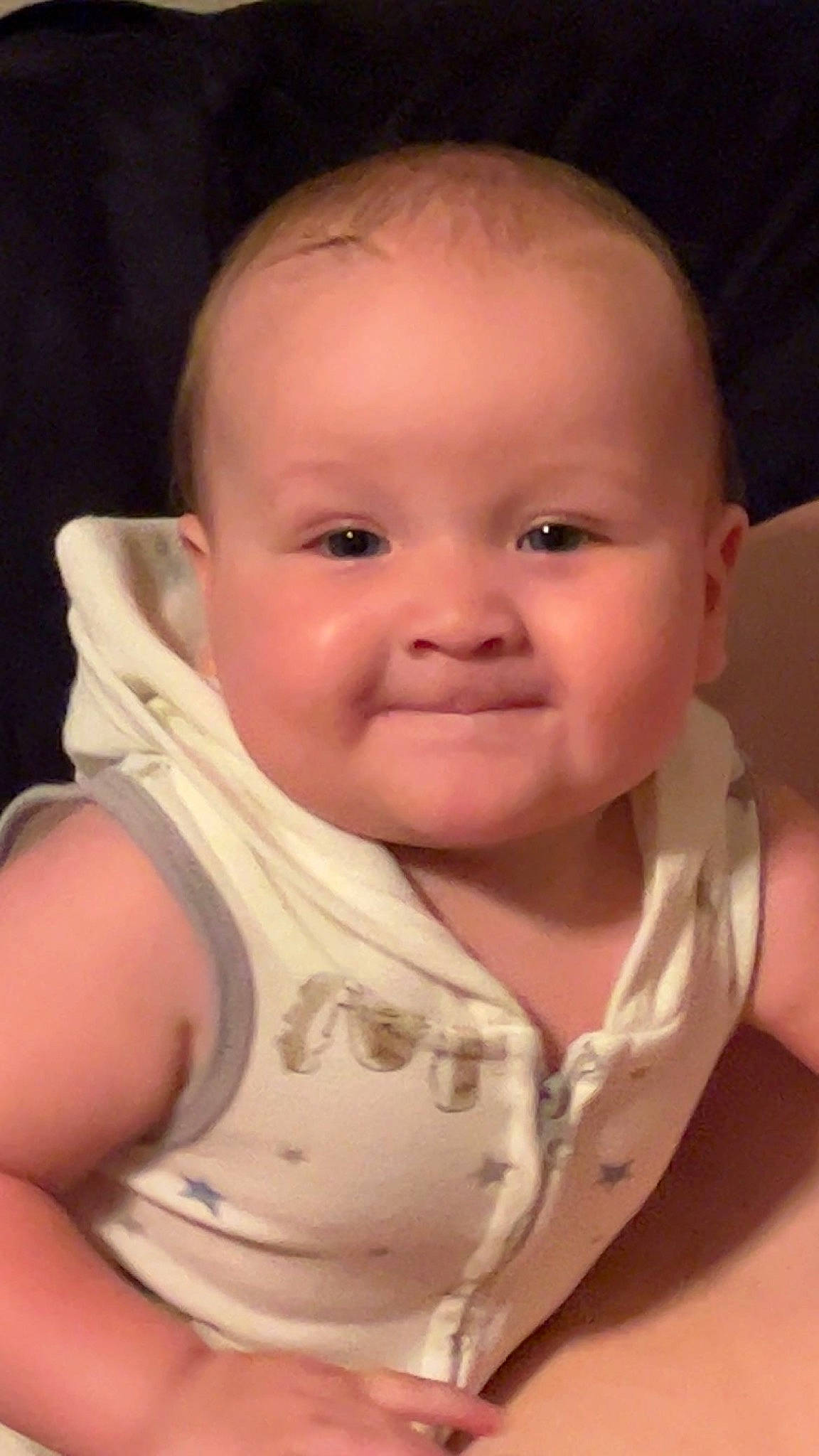 Elliot joined the competition — help win amazing prizes! baby, baby_toddler_clothing, cheek, chest, chin, ear, eyebrow, eyelash, gesture, hand, happy, iris, joy, lip, mouth, neck, nose, person, skin, sleeve