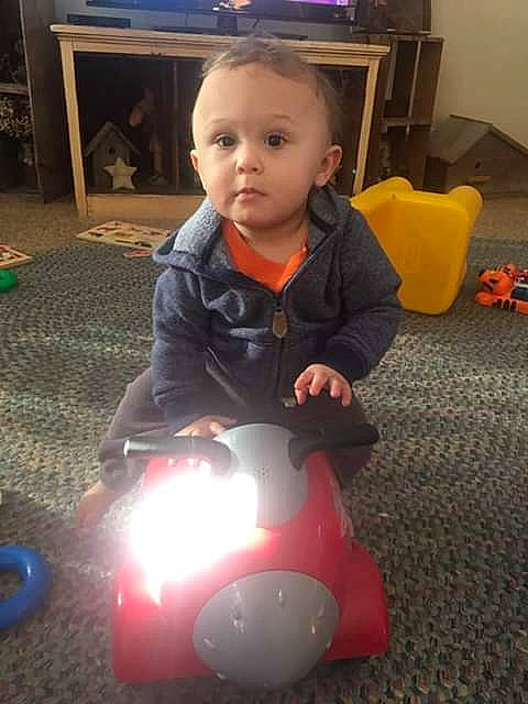 Cade is registered to the contest to win money with this photo: baby, child, fun, person, play, sitting, smile, toddler