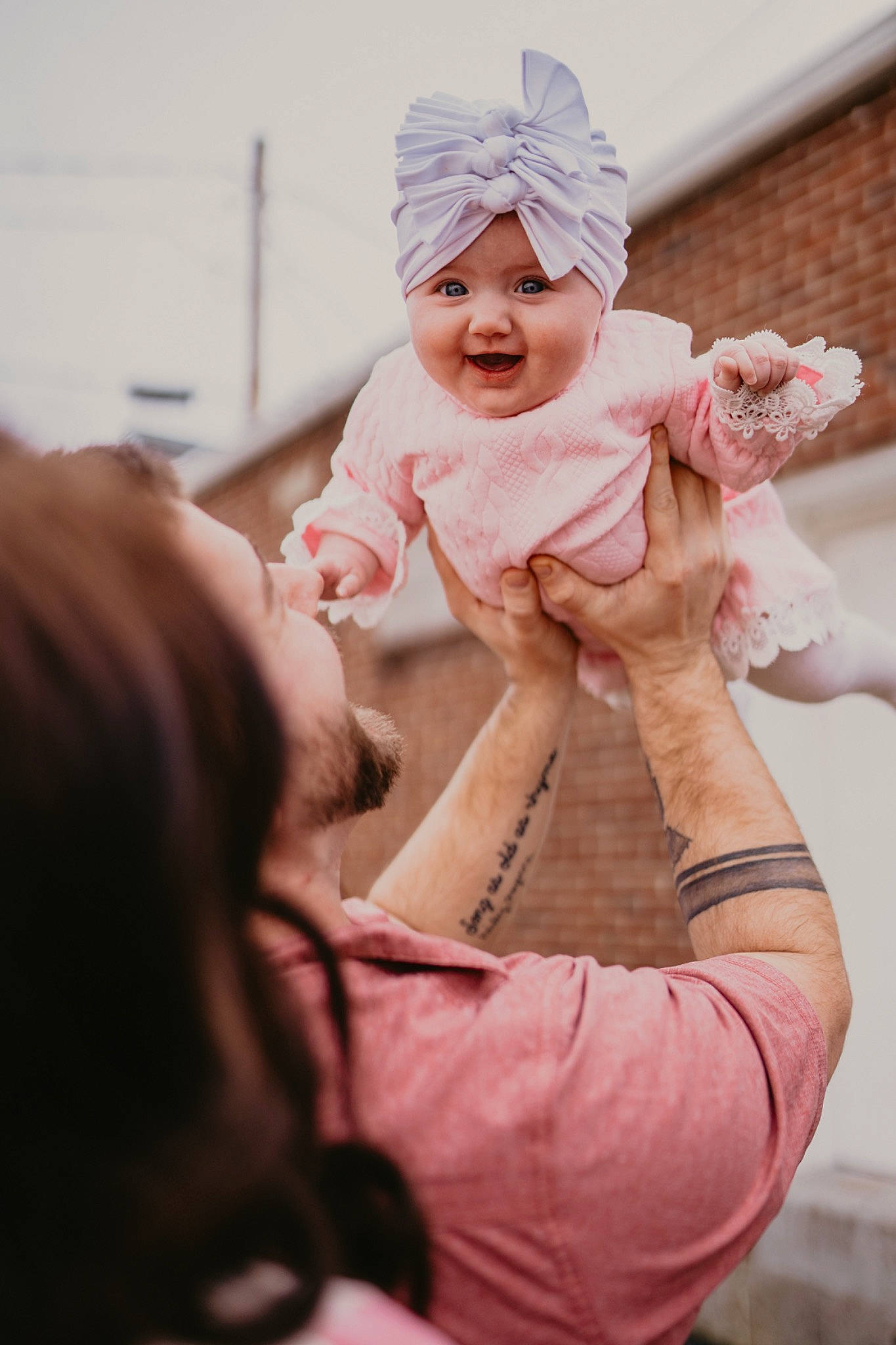 Wrenley is registered to the contest to win money with this photo: baby, cap, child, event, fashion_accessory, flash_photography, fun, gesture, happy, hat, headwear, jewellery, leisure, people, person, pink, recreation, shoulder, sitting, skin