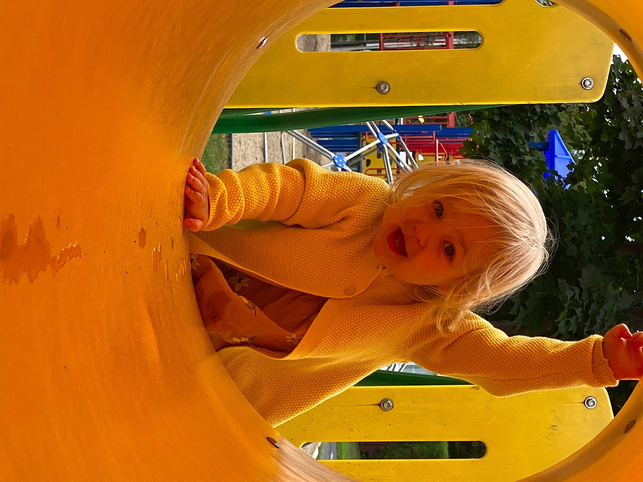Flavie participe au concours pour gagner de l'argent avec cette photo : automotive_exterior, automotive_window_part, bumper, child, fictional_character, fun, games, inflatable, leisure, luxury_vehicle, motor_vehicle, orange, person, personal_protective_equipment, play, recreation, toddler, tree, vehicle_door, windshield