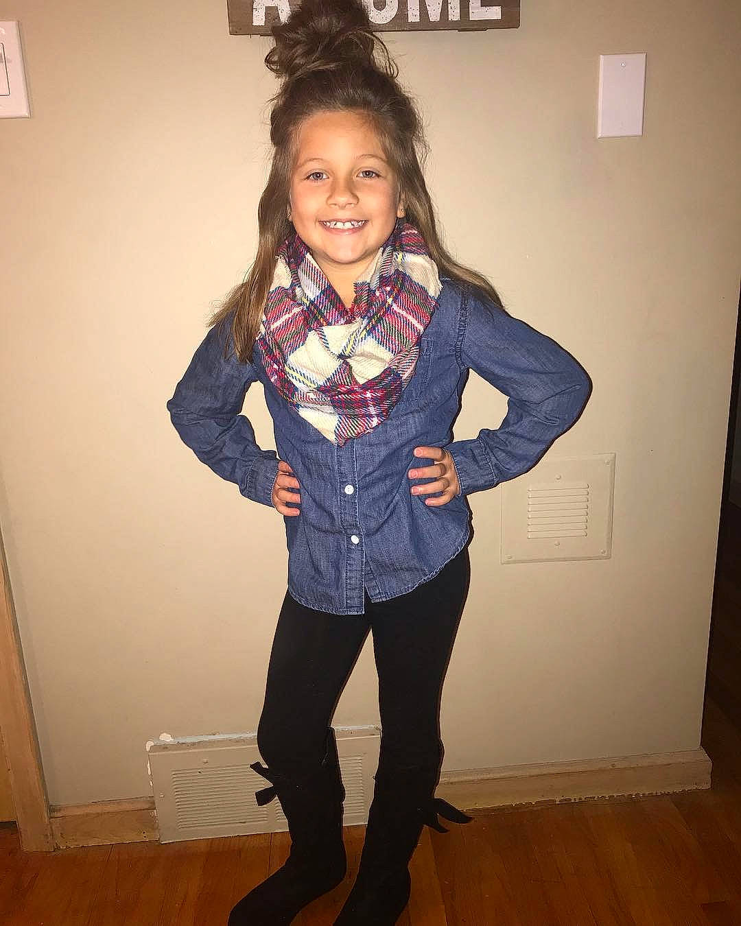 Audrianna is registered to the contest to win money with this photo: abdomen, black_hair, blazer, clothing, denim, fashion, footwear, fun, jacket, jeans, joy, leg, long_hair, outerwear, person, shoe, standing, style, tights, top