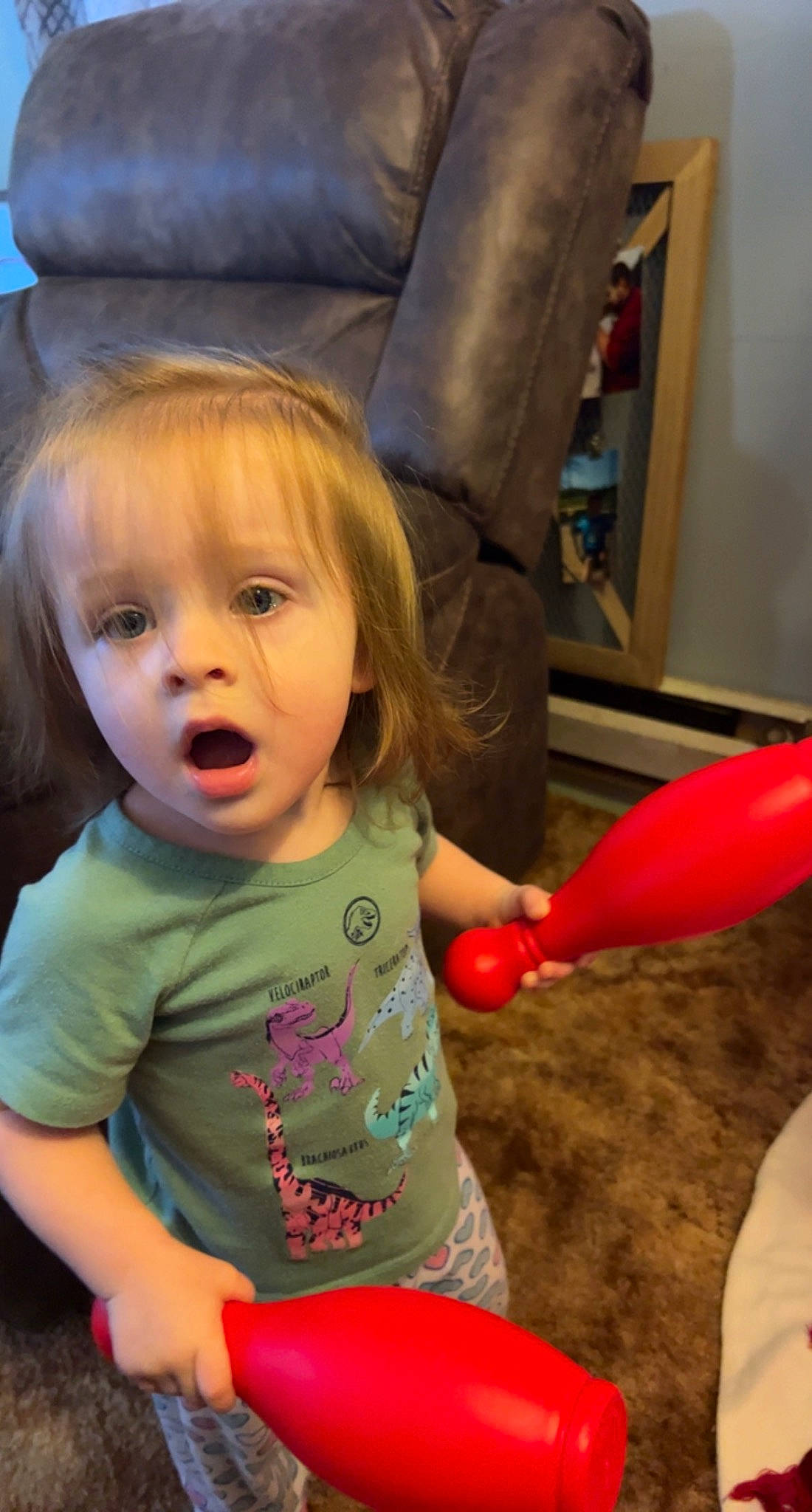 Brooklyn is registered to the contest to win money with this photo: baby, baby_playing_with_toys, baby_toddler_clothing, cheek, child, event, facial_expression, fun, hairstyle, happy, iris, leisure, organ, party_supply, people, person, play, room, sitting, smile