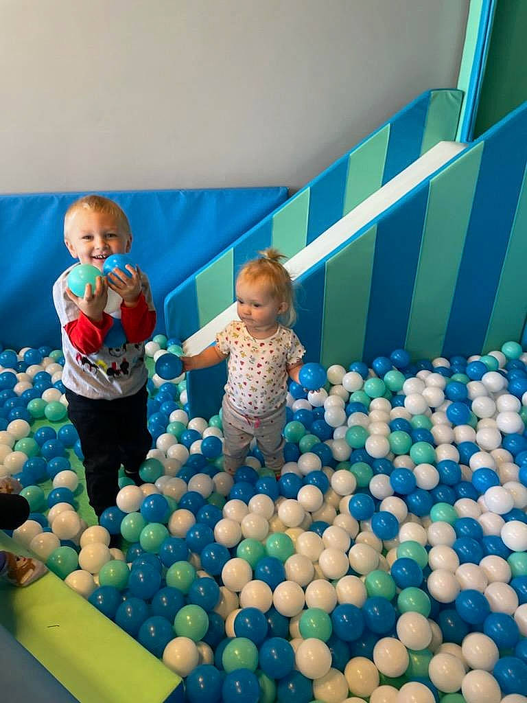 Heath joined the competition — help win amazing prizes! baby, baby_toddler_clothing, ball, ball_pit, balloon, blue, child, electric_blue, event, fun, joy, leisure, party, party_supply, person, photograph, play, playground, recreation, room