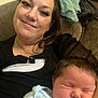 Liam joined the competition — help win amazing prizes! woman, baby, sleeping, smiling, couch, indoor, clothing, person, portrait, relaxation, comfort, family, child, hair, face, skin, casual, home, rest, happy