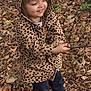 autumn, boots, child, curiosity, fall, happy, hooded_jacket, leaves, nature, outdoor, pants, park, person, play, polka_dots, seasonal, smile, stick, toddler, young_child