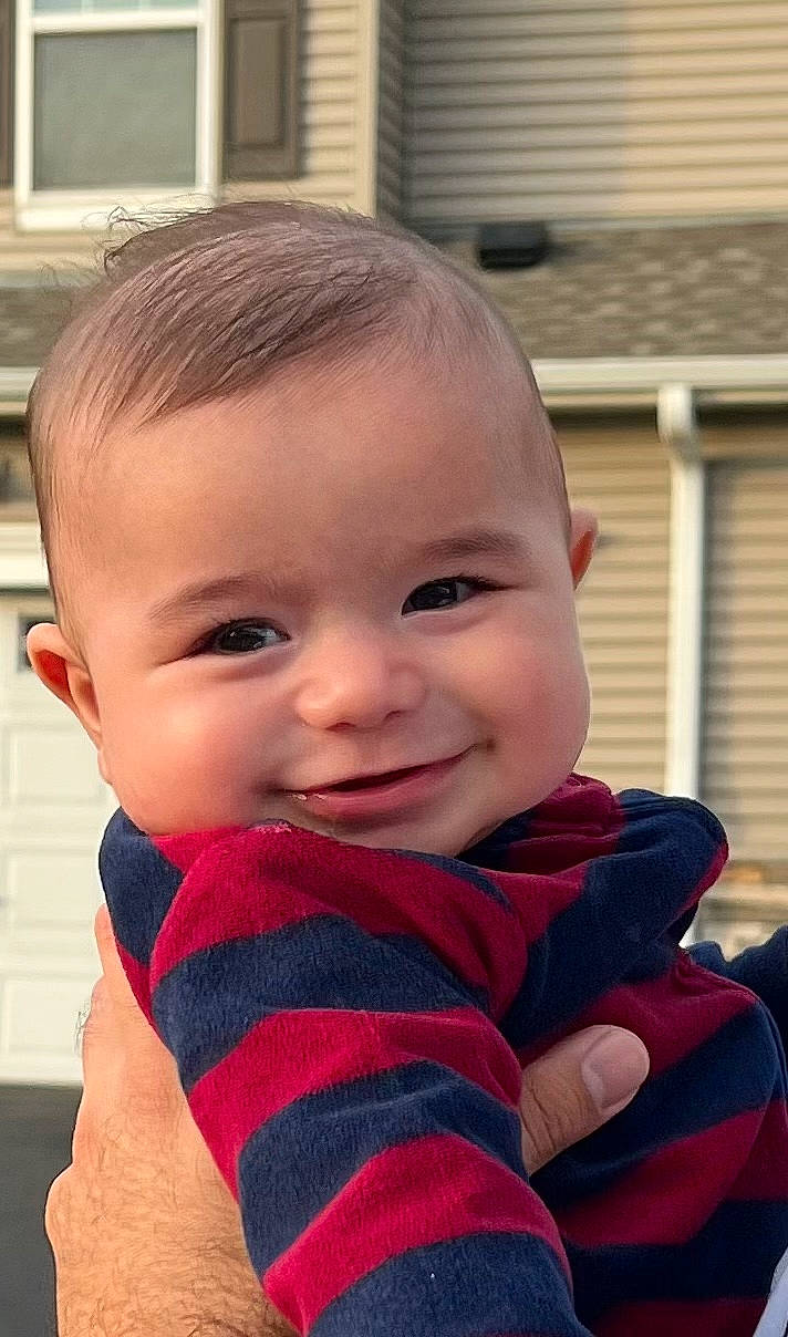 Kalel joined the competition — help win amazing prizes! baby, baby_toddler_clothing, cheek, child, eyelash, fun, grass, happy, iris, joy, laugh, leisure, lip, nose, pattern, person, portrait_photography, recreation, sitting, sleeve