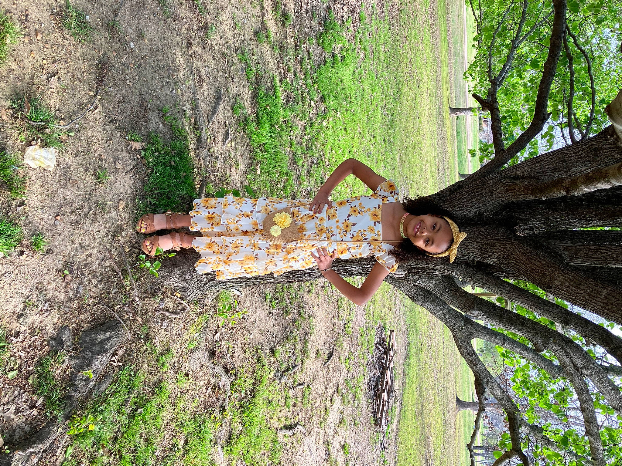 Anna is registered to the contest to win money with this photo: branch, forest, grass, green, joy, jungle, landscape, organism, pattern, people_in_nature, person, plant, shadow, smile, soil, terrestrial_plant, tree, trunk, visual_arts, wilderness