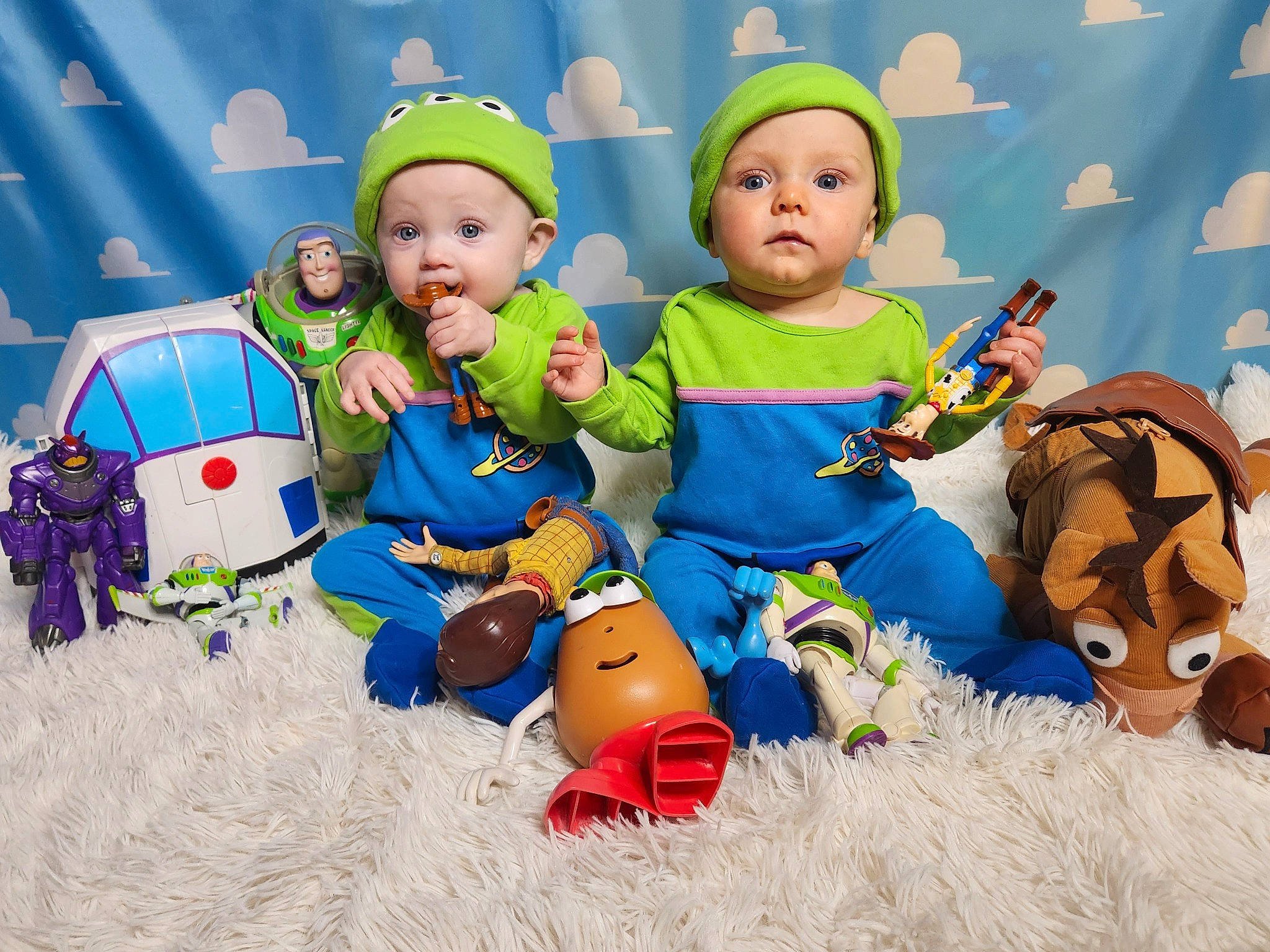 Joey And Raighlina joined the competition — help win amazing prizes! animation, baby, baby_products, baby_toddler_clothing, baby_toys, child, event, fictional_character, fun, happy, headwear, holiday, leisure, person, play, plush, product, room, sitting, stuffed_toy