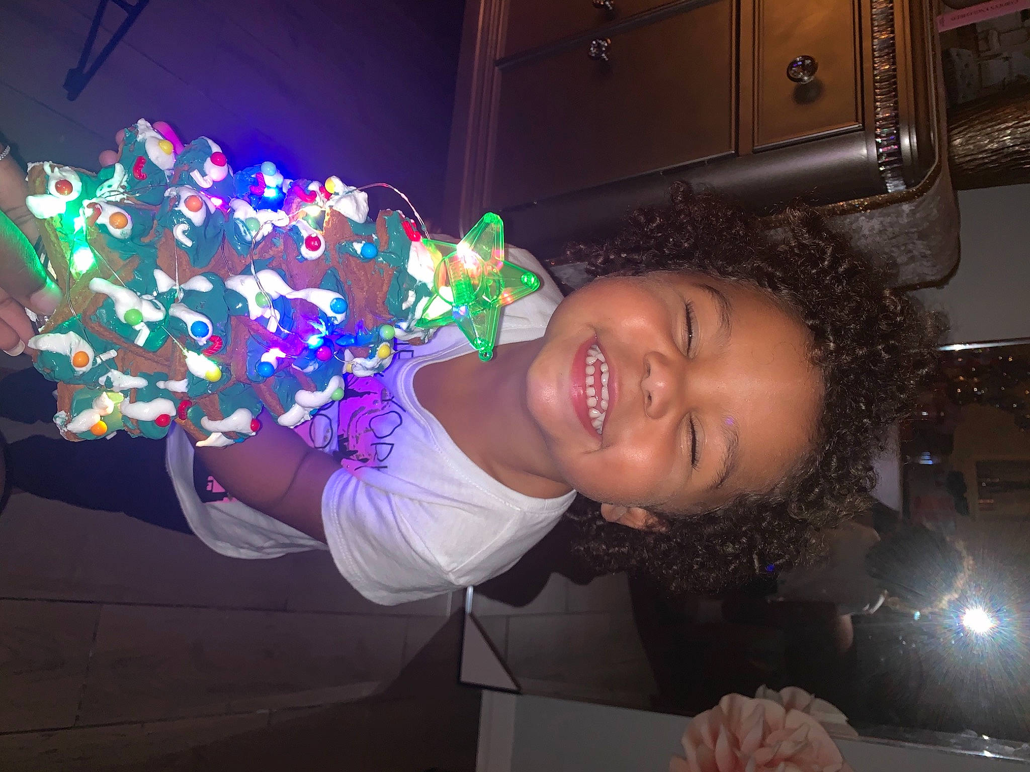 Aiyanna joined the competition — help win amazing prizes! child, confetti, electric_blue, event, fashion_accessory, finger, flash_photography, fun, happy, human, joy, magenta, night, party, party_supply, person, purple, smile, space, t_shirt