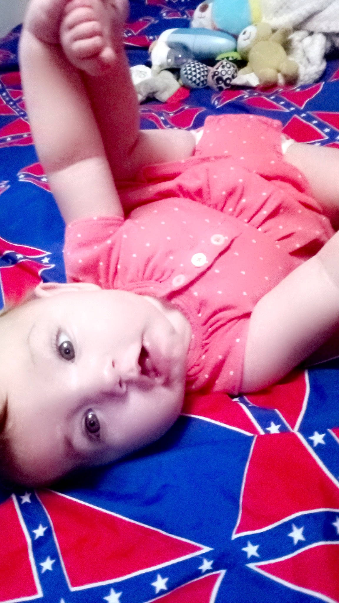 Lainey is registered to the contest to win money with this photo: blue, cheek, chest, child, cool, eye, eyelash, face, facial_expression, fun, happy, head, human_body, lip, mouth, person, pink, red, skin, thigh