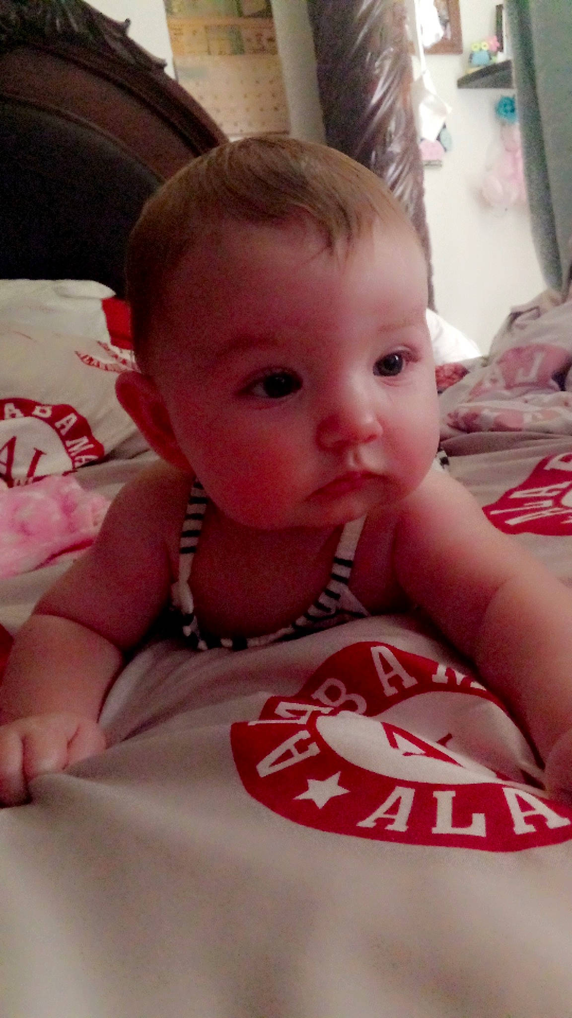 Lainey joined the competition — help win amazing prizes! baby, baby_toddler_clothing, beauty, cheek, chin, comfort, eye, eyelash, facial_expression, finger, happy, lip, mammal, mouth, nose, person, pink, product, skin, sleeve