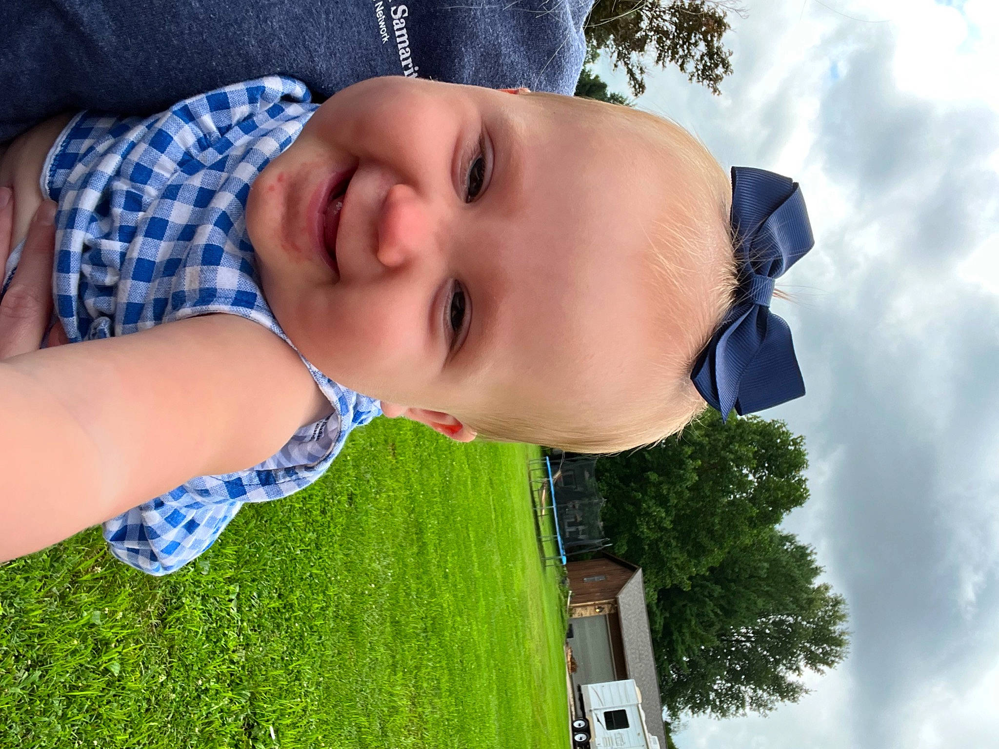 Kambrie is registered to the contest to win money with this photo: arm, cloud, cool, fun, grass, happy, hat, head, joy, leaf, leisure, light, lip, nose, people_in_nature, person, plant, sky, smile, sunlight