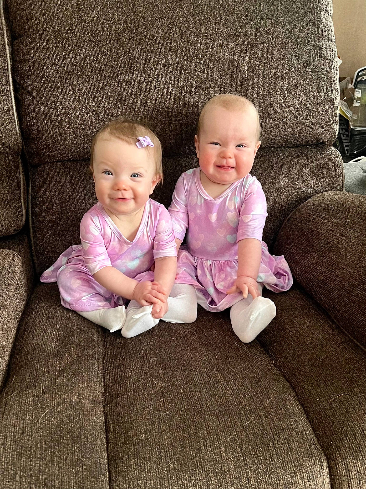 Maven Maeson joined the competition — help win amazing prizes! baby, baby_toddler_clothing, cheek, comfort, eye, floor, flooring, fun, gesture, grass, hairstyle, happy, head, joy, magenta, person, pink, skin, sleeve, smile