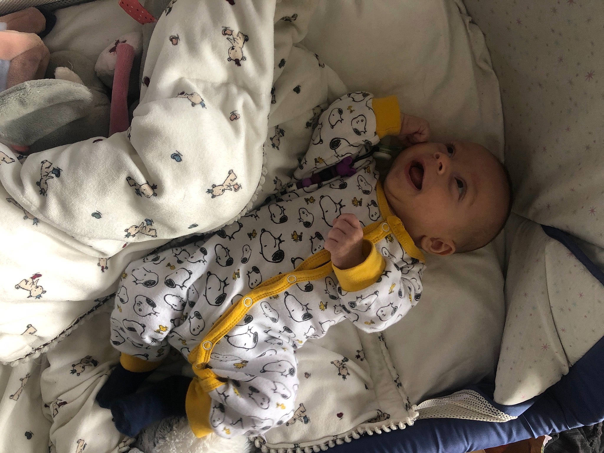 Mirko participe au concours pour gagner de l'argent avec cette photo : baby, baby_products, baby_toddler_clothing, bed_sheet, bedding, bedtime, carmine, child, comfort, linens, nap, pattern, person, product, room, sleep, sleeve, toddler, vertebrate