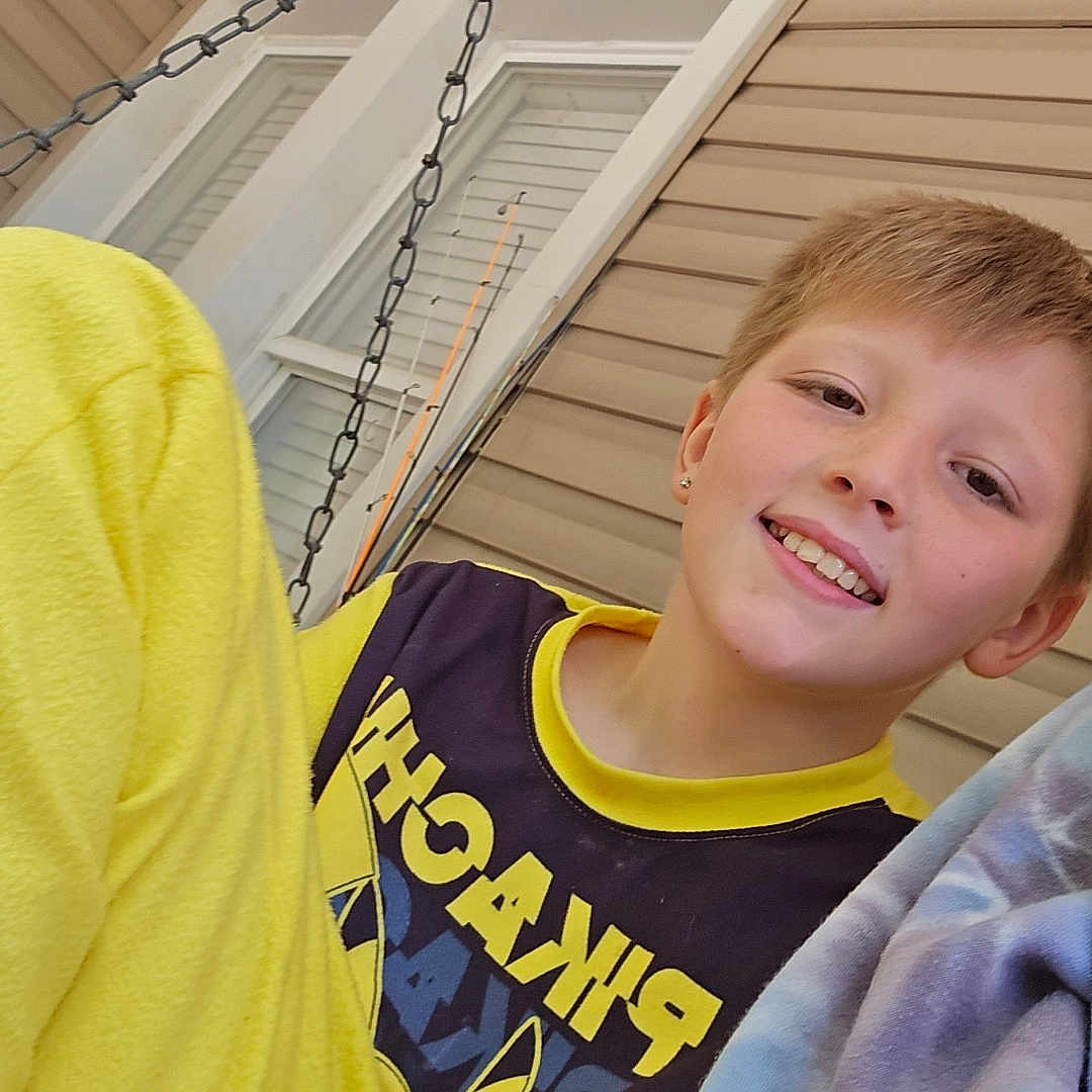 Braxton joined the competition — help win amazing prizes! architecture, boy, building, child, clothing, face, head, indoors, interiordesign, male, outdoors, pants, person, photography, portrait, shelter, t_shirt, toy, window, wood