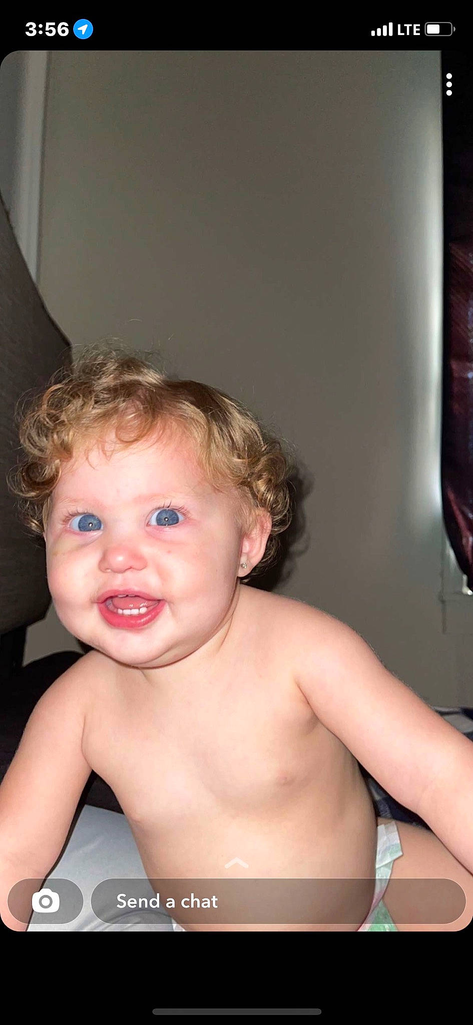 Finley is registered to the contest to win money with this photo: arm, cheek, chin, ear, eyebrow, eyelash, face, facial_expression, forehead, human_body, iris, joint, lip, mouth, muscle, neck, nose, person, shoulder, skin