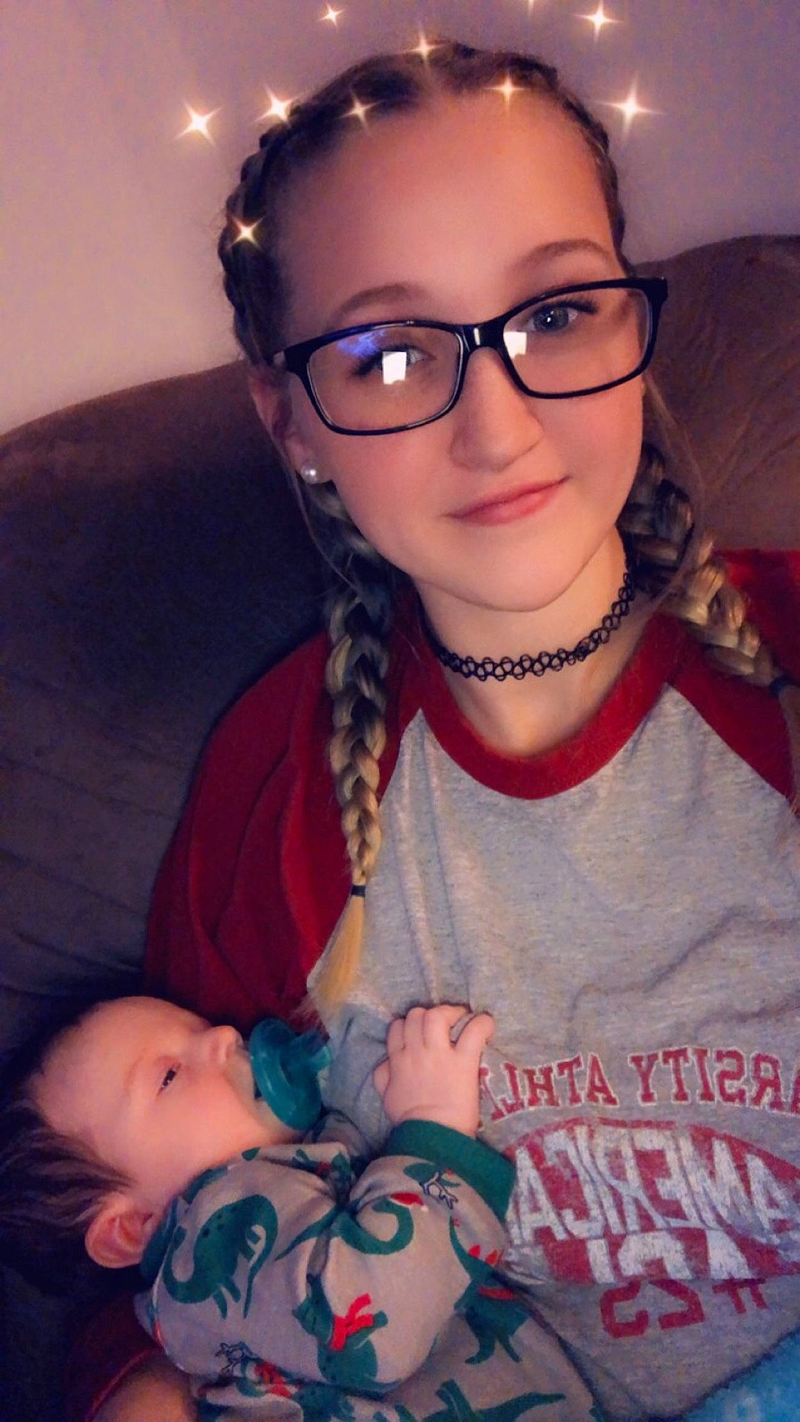 Gloria is registered to the contest to win money with this photo: baby, cheek, child, cool, eye, eyewear, glasses, lip, mother, person, selfie, smile, toddler, vision_care