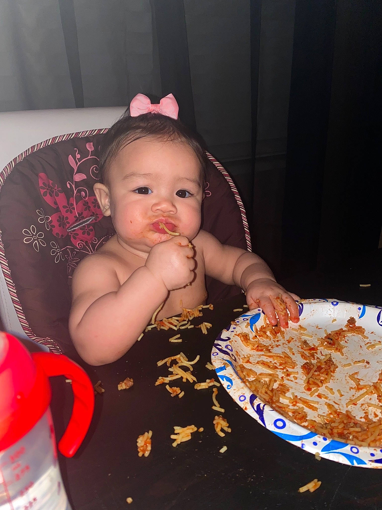 Katiana joined the competition — help win amazing prizes! baby, baby_toddler_clothing, baked_goods, child, comfort_food, dish, event, food, fun, happy, icing, ingredient, orange, person, plate, recipe, sugar_cake, sweetness, table, tableware