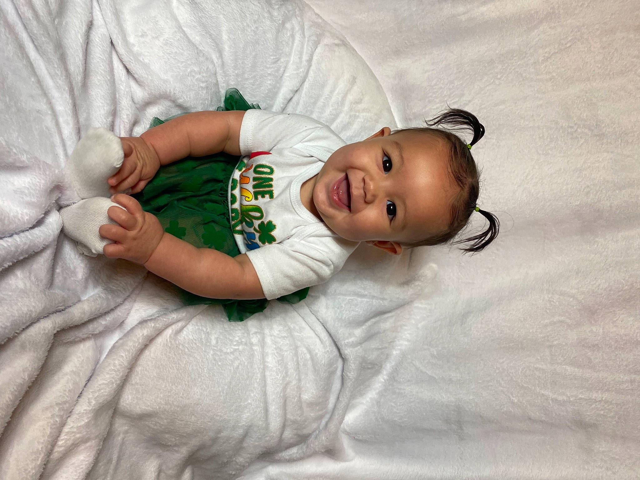 Katiana joined the competition — help win amazing prizes! baby, baby_toddler_clothing, bedtime, comfort, couch, eye, flash_photography, grass, happy, head, human_body, joy, leg, linens, person, sitting, skin, sleeve, smile, t_shirt