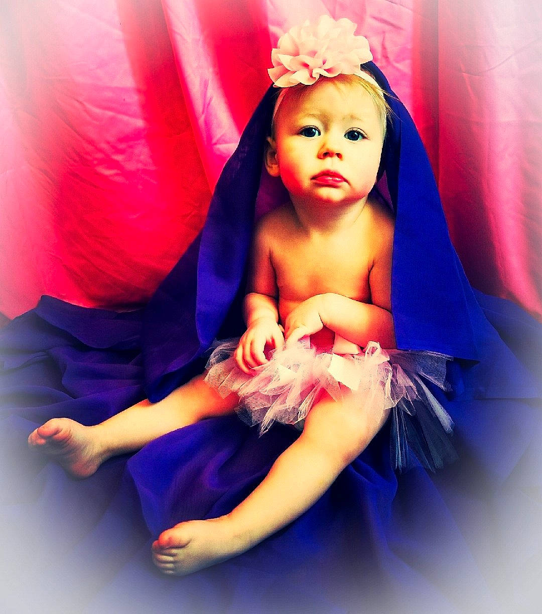 Audra is registered to the contest to win money with this photo: beauty, child, flower, fun, girl, long_hair, magenta, person, petal, pink