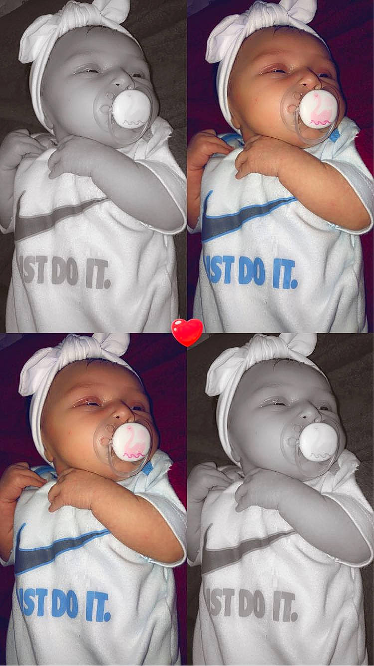 Amora joined the competition — help win amazing prizes! baby, baby_toddler_clothing, blue, cheek, child, facial_expression, finger, gesture, headgear, headwear, human, mouth, muscle, organ, people, person, photograph, pink, product, sleeve