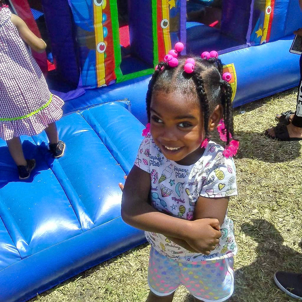 Leilani joined the competition — help win amazing prizes! adaptation, child, community, fun, hair, hairstyle, happy, human_settlement, joy, leisure, party, person, play, playground, public_space, recreation, sitting, smile, summer, toddler