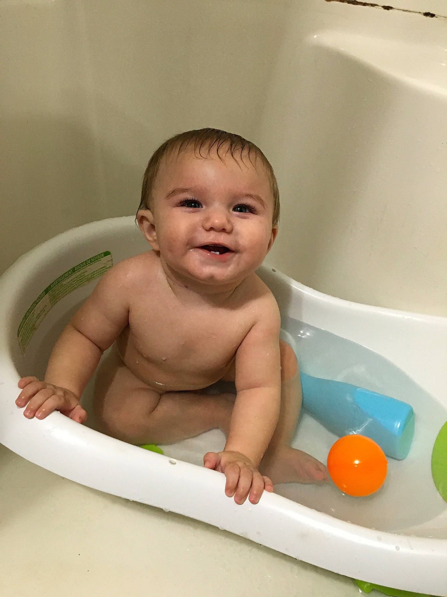 Collin joined the competition — help win amazing prizes! baby, baby_bathing, baby_products, bathing, bathtub, child, joy, leisure, person, plumbing_fixture, product, toddler, washing