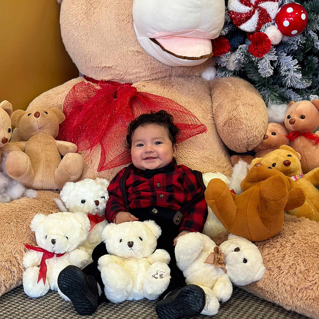 Davian is registered to the contest to win money with this photo: architecture, baby, ball, blanket, building, cap, clothing, costume, couch, cushion, doll, face, football, footwear, furniture, happy, hat, head, homedecor, indoors