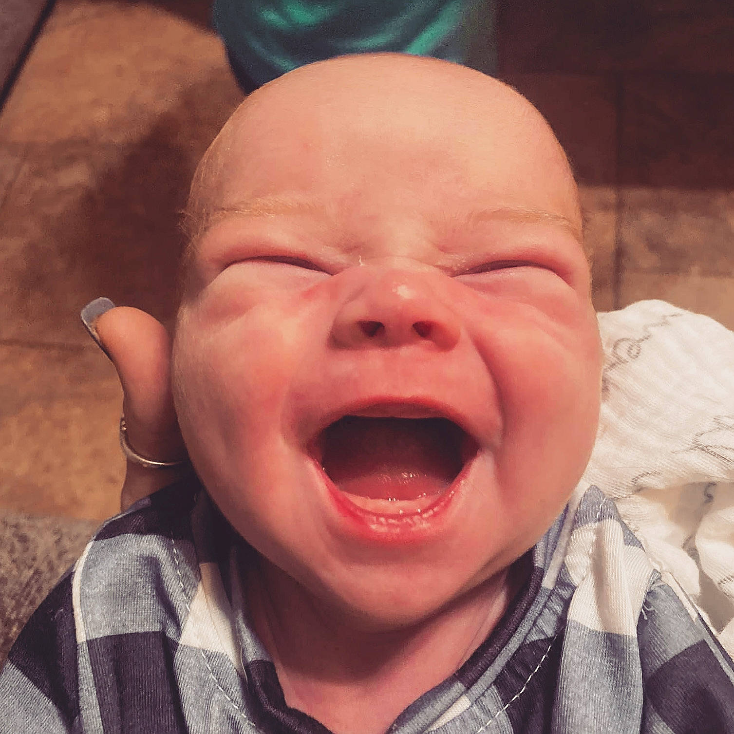 Waylon joined the competition — help win amazing prizes! baby, baby_laughing, baby_making_funny_faces, cheek, crying, ear, eyebrow, eyelash, forehead, fun, happy, jaw, lip, mouth, nose, person, skin, smile, toddler, tongue