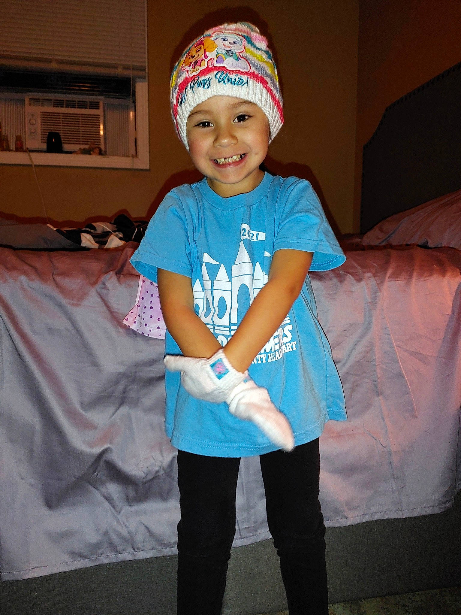 Autumn-nicole is registered to the contest to win money with this photo: baby_toddler_clothing, baseball_cap, cap, clothing, cool, costume_hat, electric_blue, event, face, fun, happy, headgear, headwear, human_body, joy, magenta, person, pink, sleeve, smile