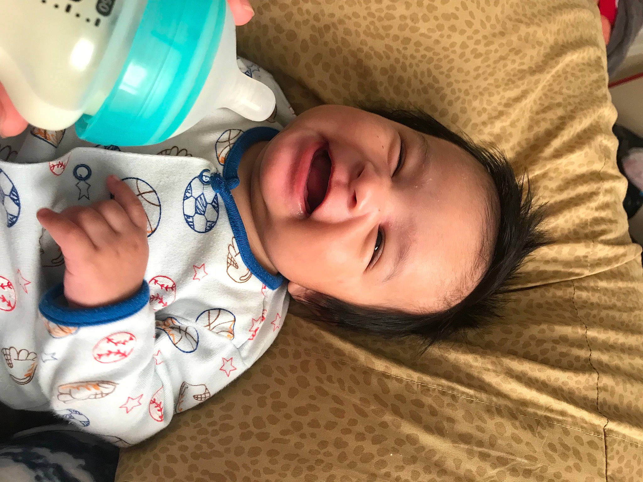 Nicolas joined the competition — help win amazing prizes! aluminum_can, baby, baby_toddler_clothing, cheek, child, comfort, cup, drinking, drinkware, food, headgear, home_appliance, nail, nose, person, personal_protective_equipment, plastic, plastic_bottle, smile, tableware